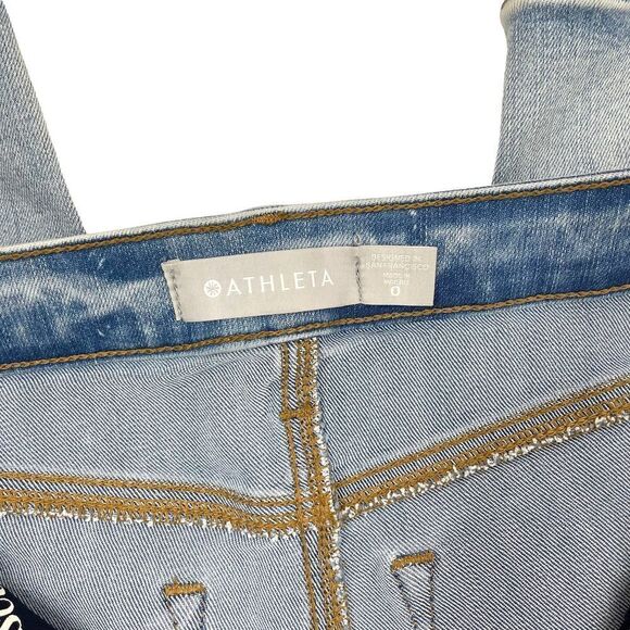 Athleta Sculptek Straight Leg Ankle Jeans Sz 0 - Picture 5 of 8